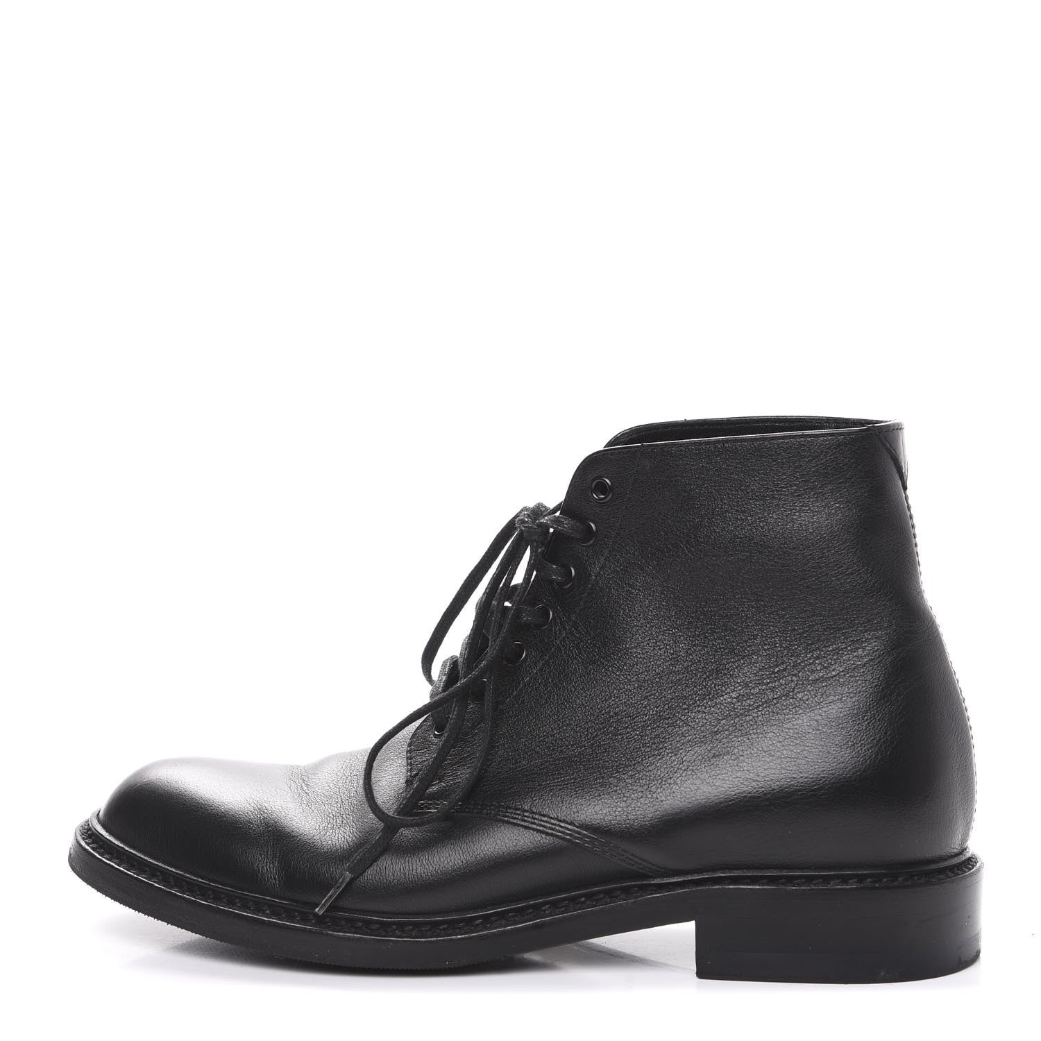 Saint Laurent Smooth Calfskin Ankle Boots 35 Black 1 of 8