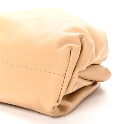 Bottega Veneta Smooth Butter Calf The Pouch Oversized Clutch Almond 9 of 9