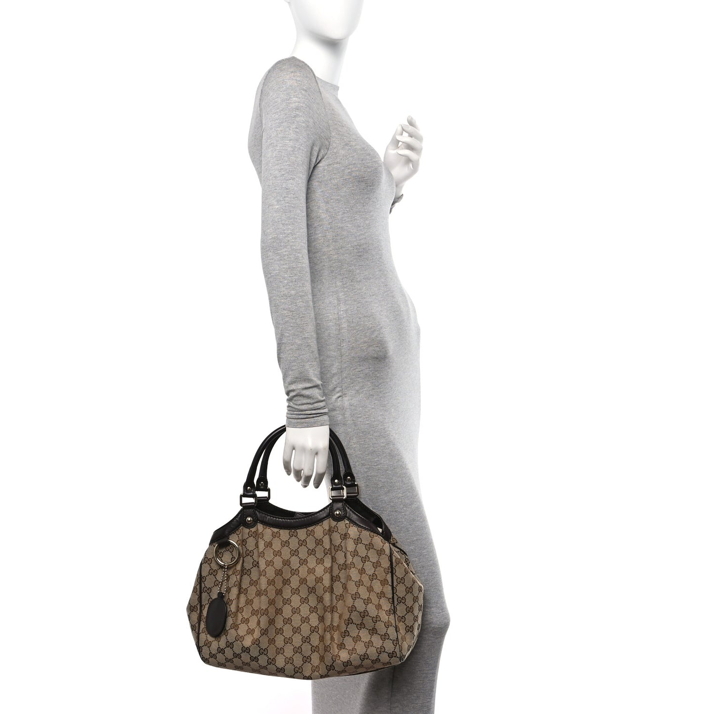 Monogram Medium Sukey Tote Dark Brown