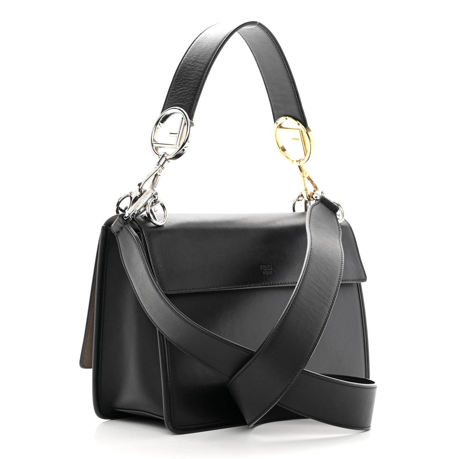 Fendi Vitello Century Opaco F is Fendi Kan I Shoulder Bag Black 3 of 16