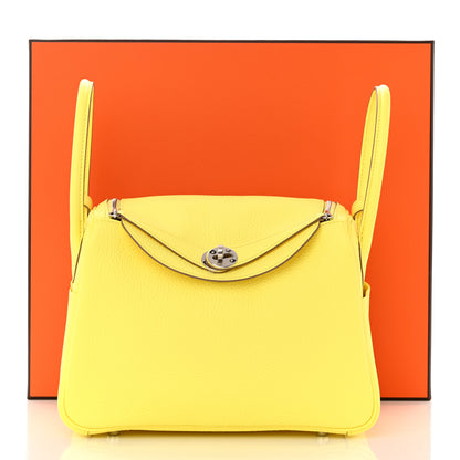 Hermes Taurillon Clemence Lindy 26 Limoncello 11 of 11