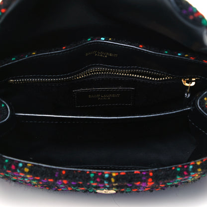 Saint Laurent Tweed Toy Loulou Shoulder Bag Black 5 of 8