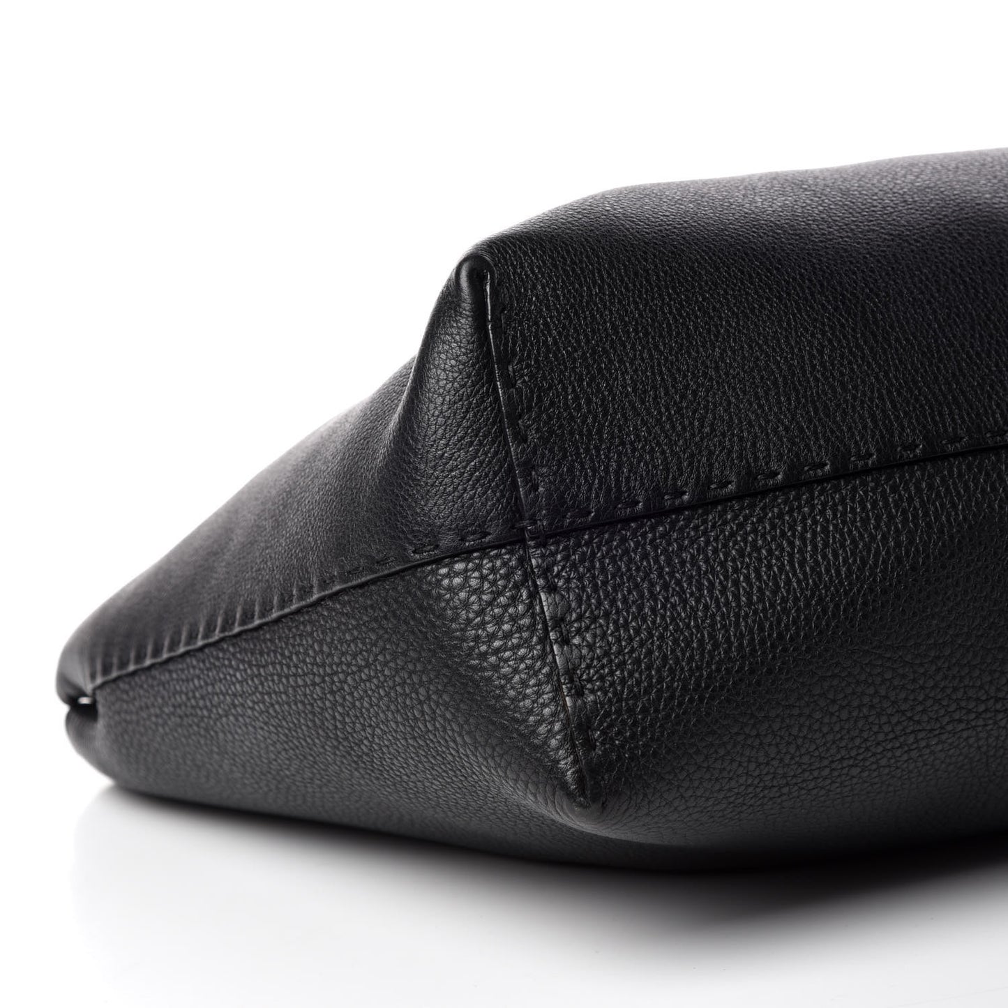 Cuoio Romano Selleria Bi-Color Large Carla Tote Black Mou