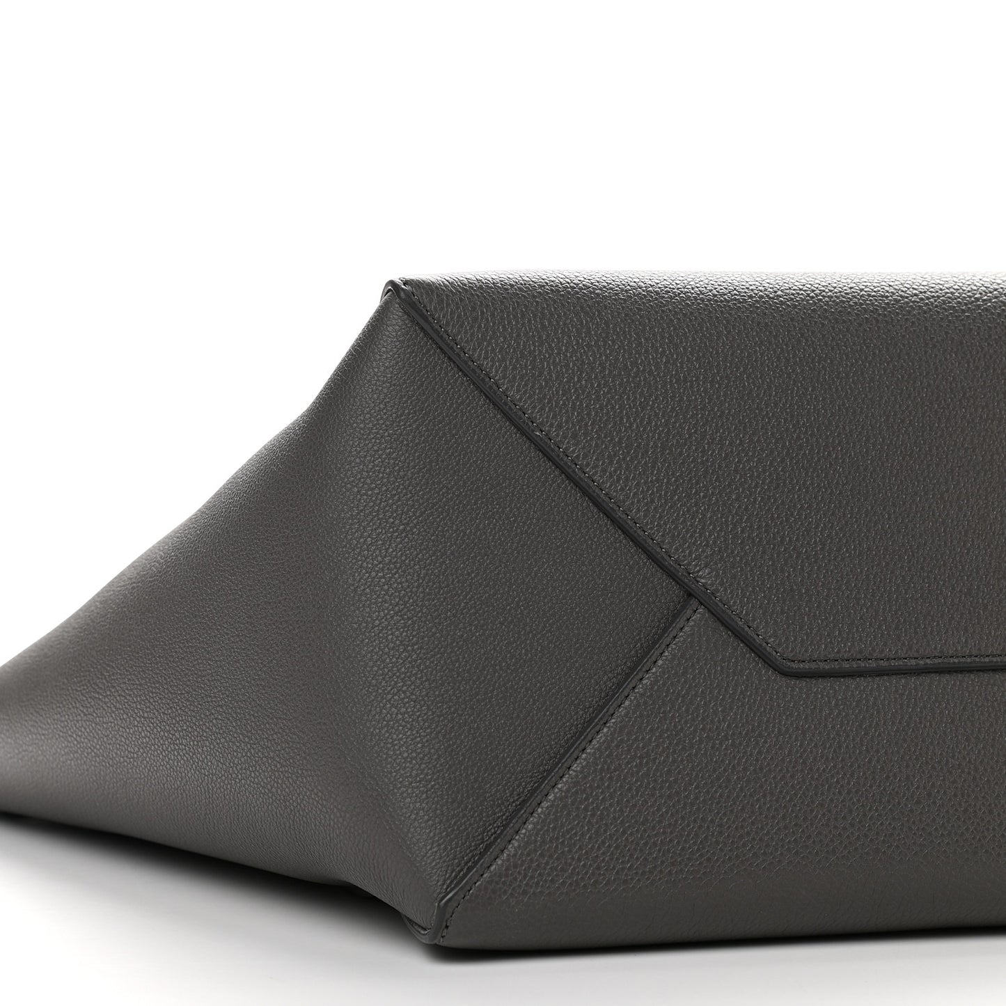Soft Grained Calfskin Small Belt Cabas Phantom Grey