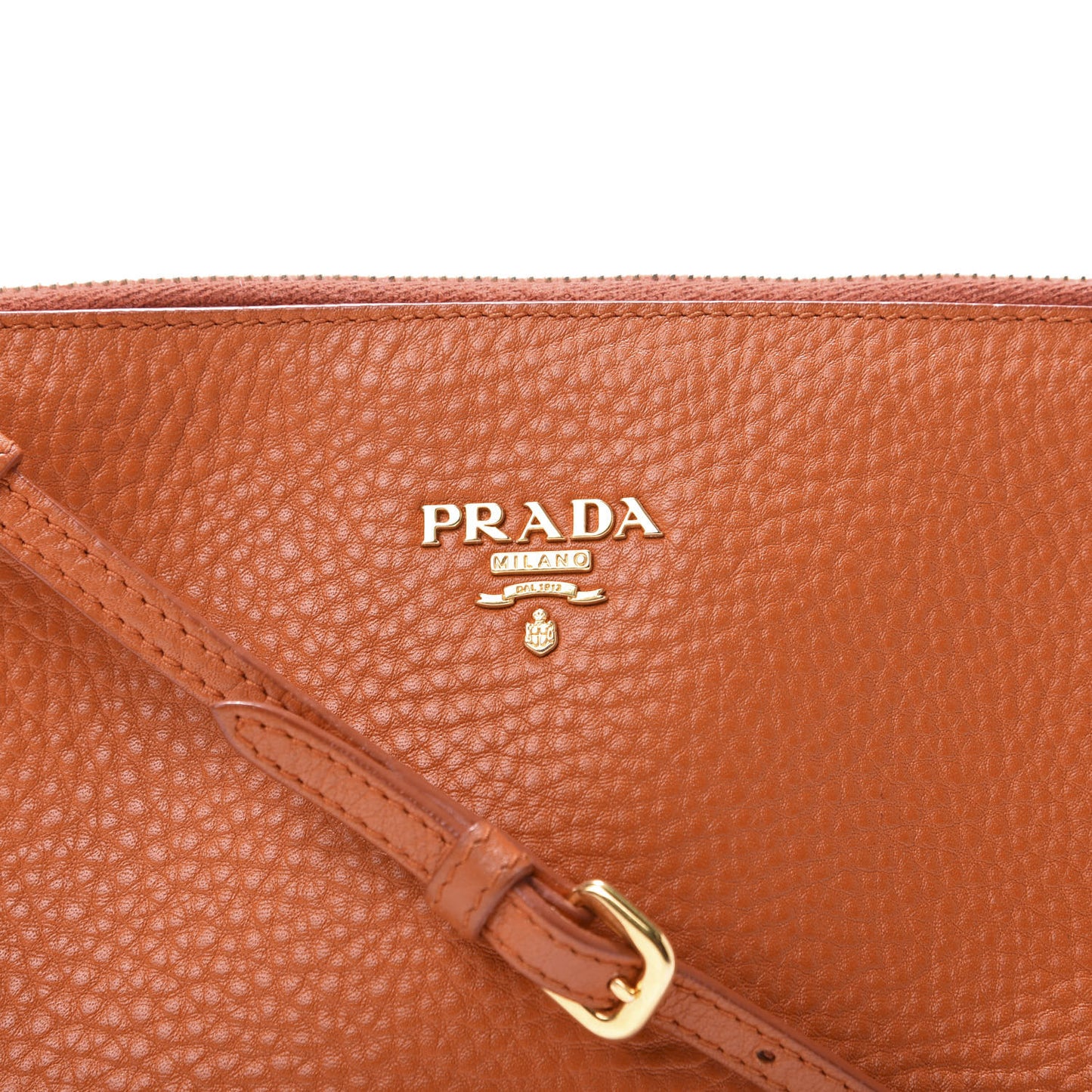Vitello Daino Shoulder Bag Papaya