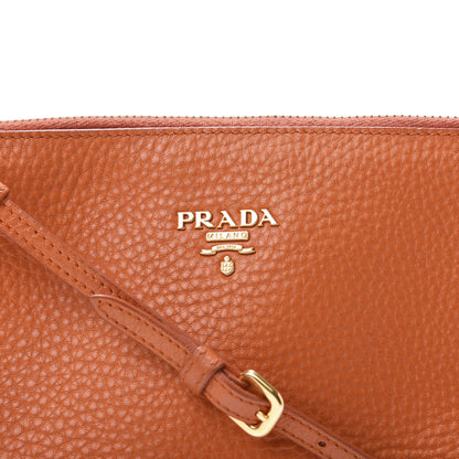 Prada Vitello Daino Shoulder Bag Papaya 10 of 10