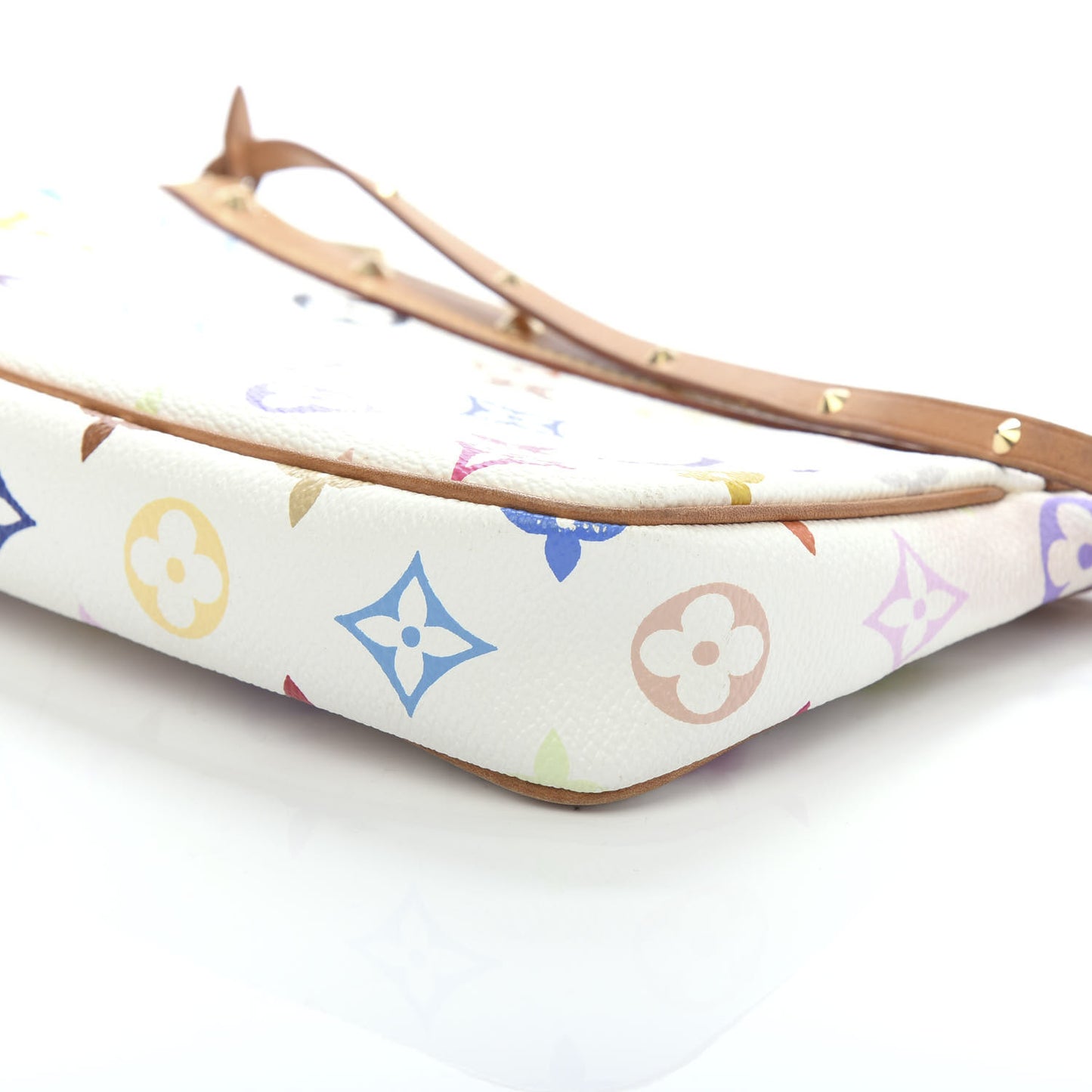 Monogram Multicolor Pochette Accessories White