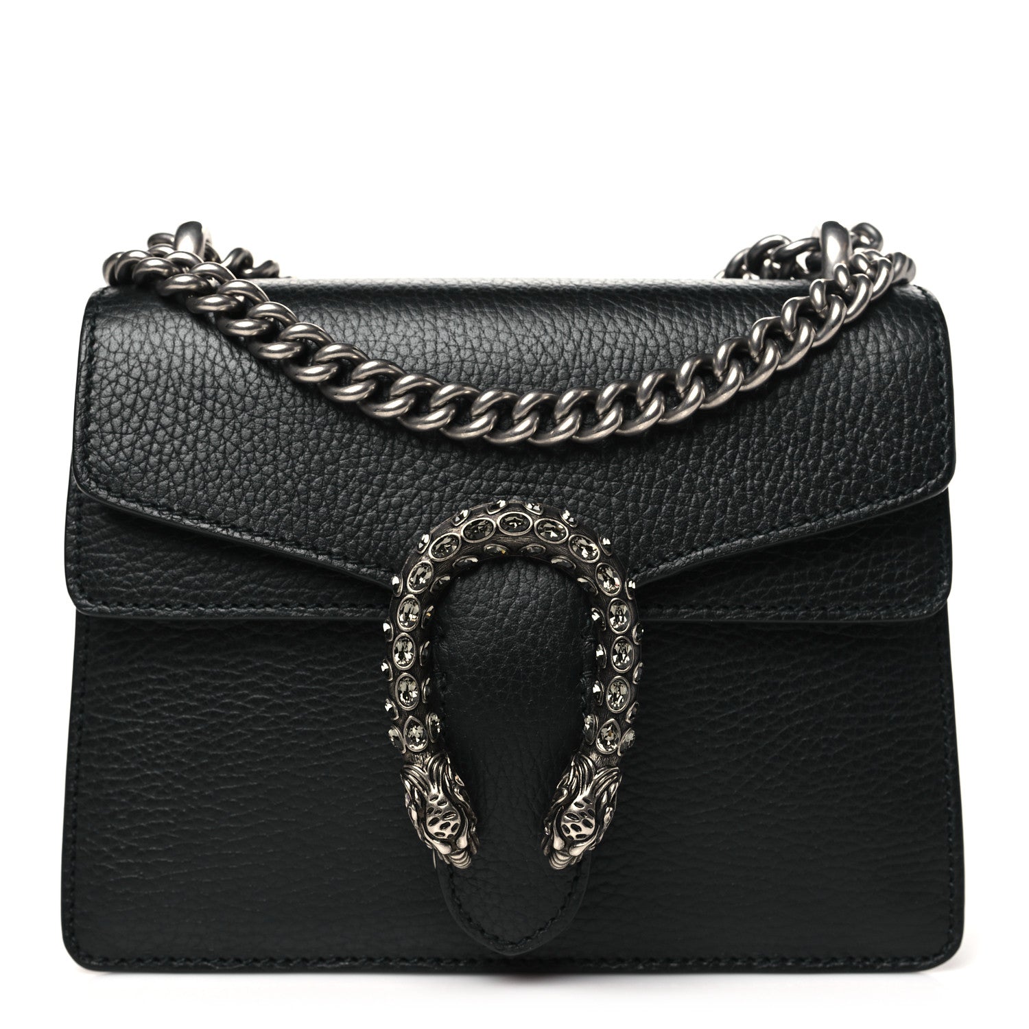 Gucci Calfskin Mini Dionysus Shoulder Bag Black 1 of 10