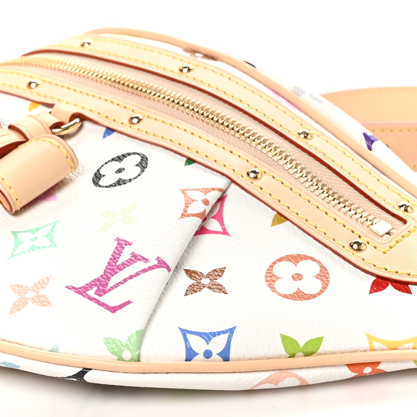 LV X TM Monogram Multicolor High Rise Bumbag White