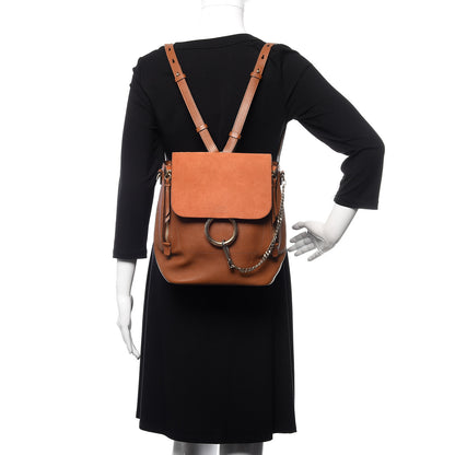 Chloe Suede Calfskin Medium Faye Backpack Tan 2 of 10
