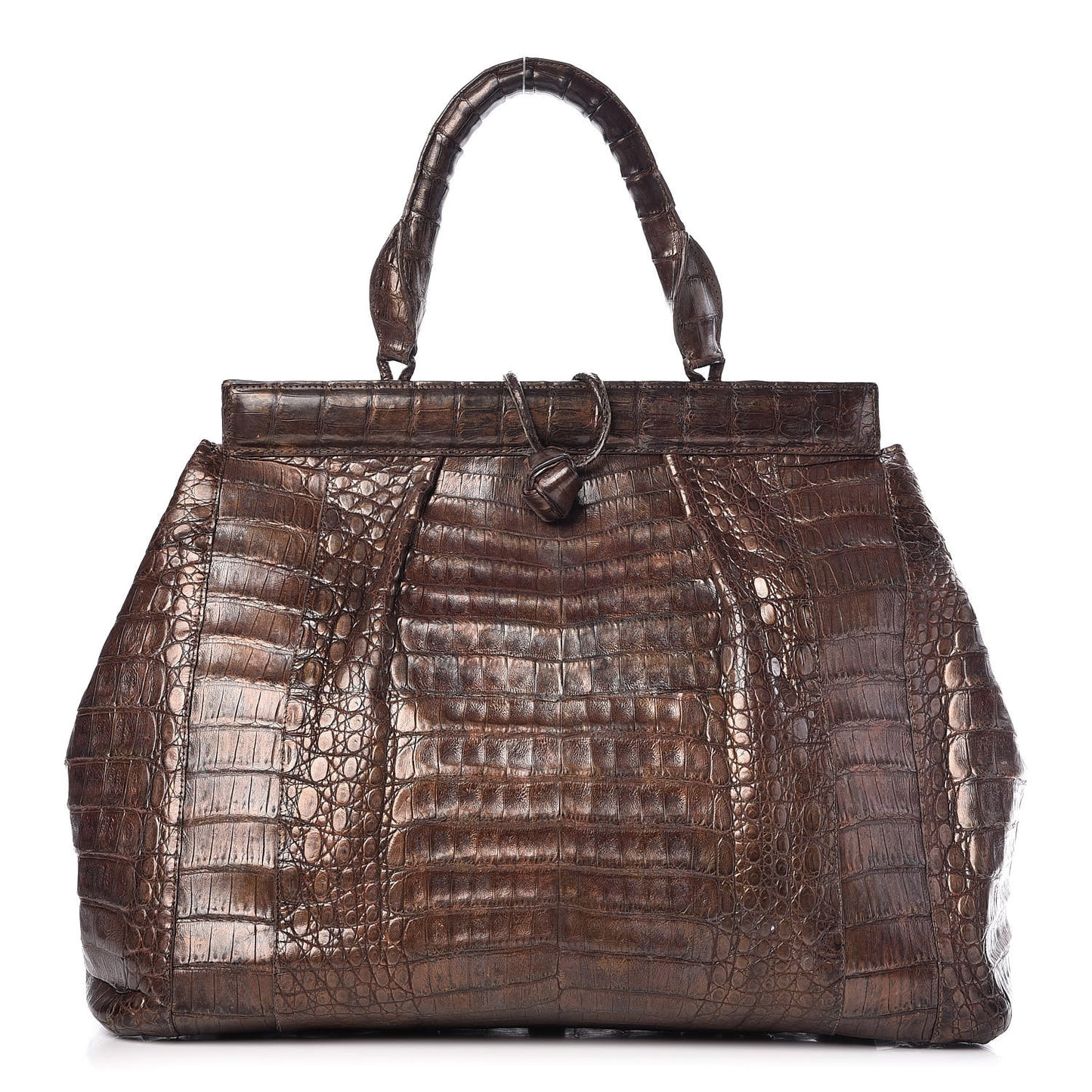 Crocodile Tote Brown