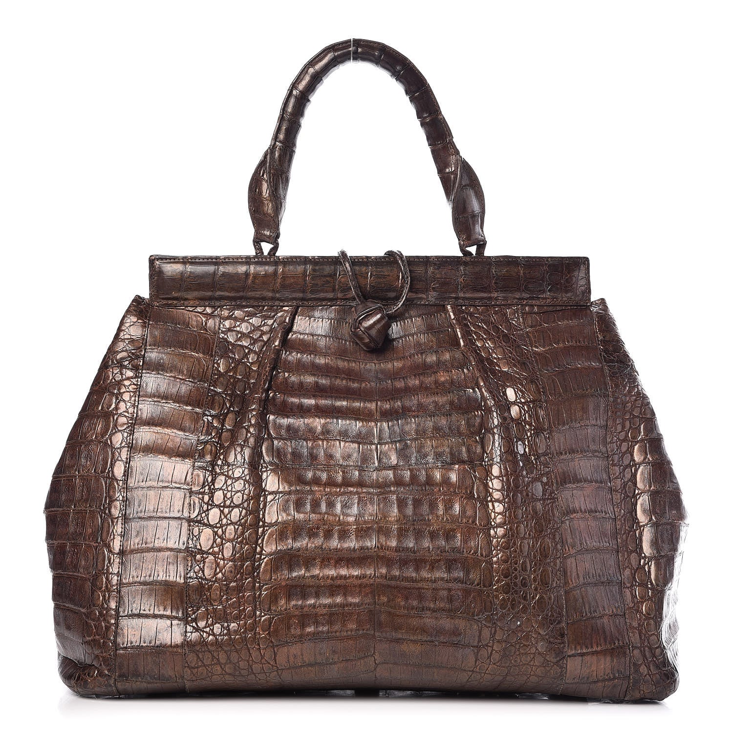 Nancy Gonzalez Crocodile Tote Brown 1 of 18
