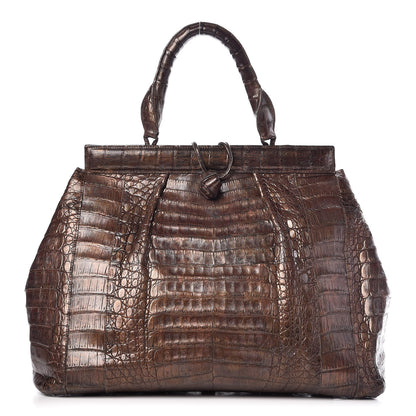 Nancy Gonzalez Crocodile Tote Brown 1 of 18