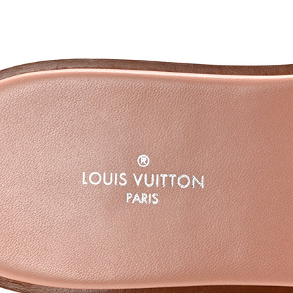 Louis Vuitton Mink Fur Lock It Flat Mule 37 Rose 8 of 10