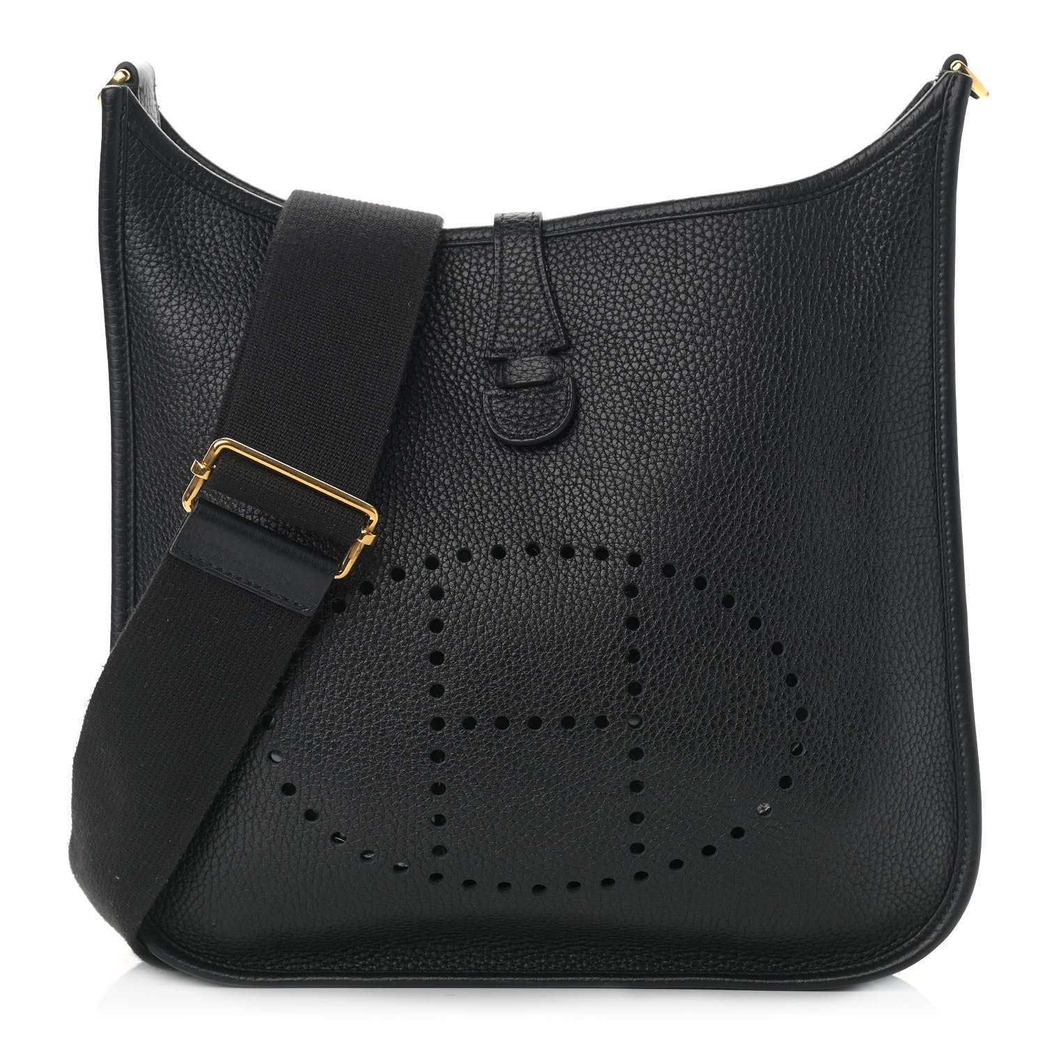 Hermes Taurillon Clemence Evelyne III PM Black 1 of 9