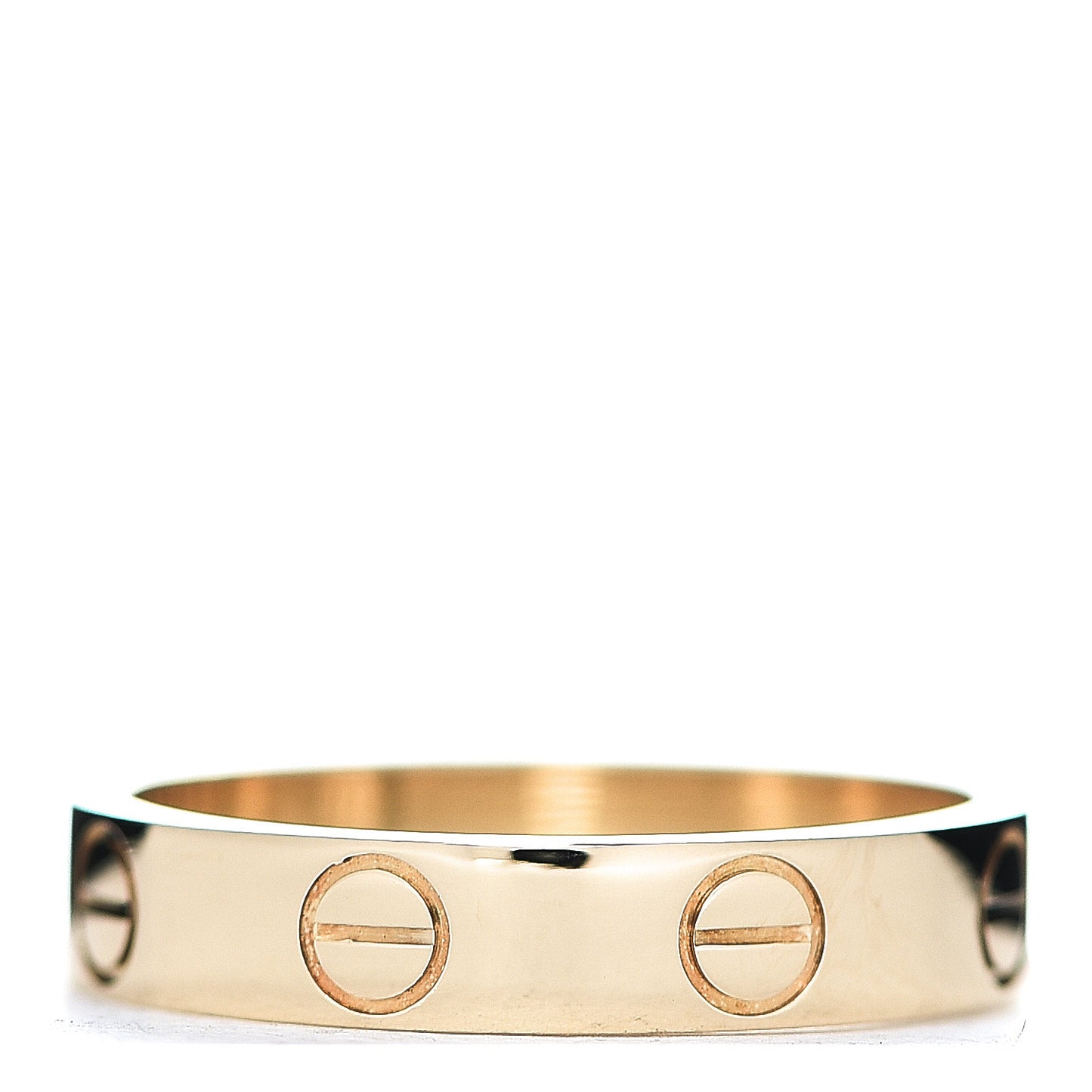 18K Yellow Gold 3.5mm LOVE Wedding Band Ring 49 4.75