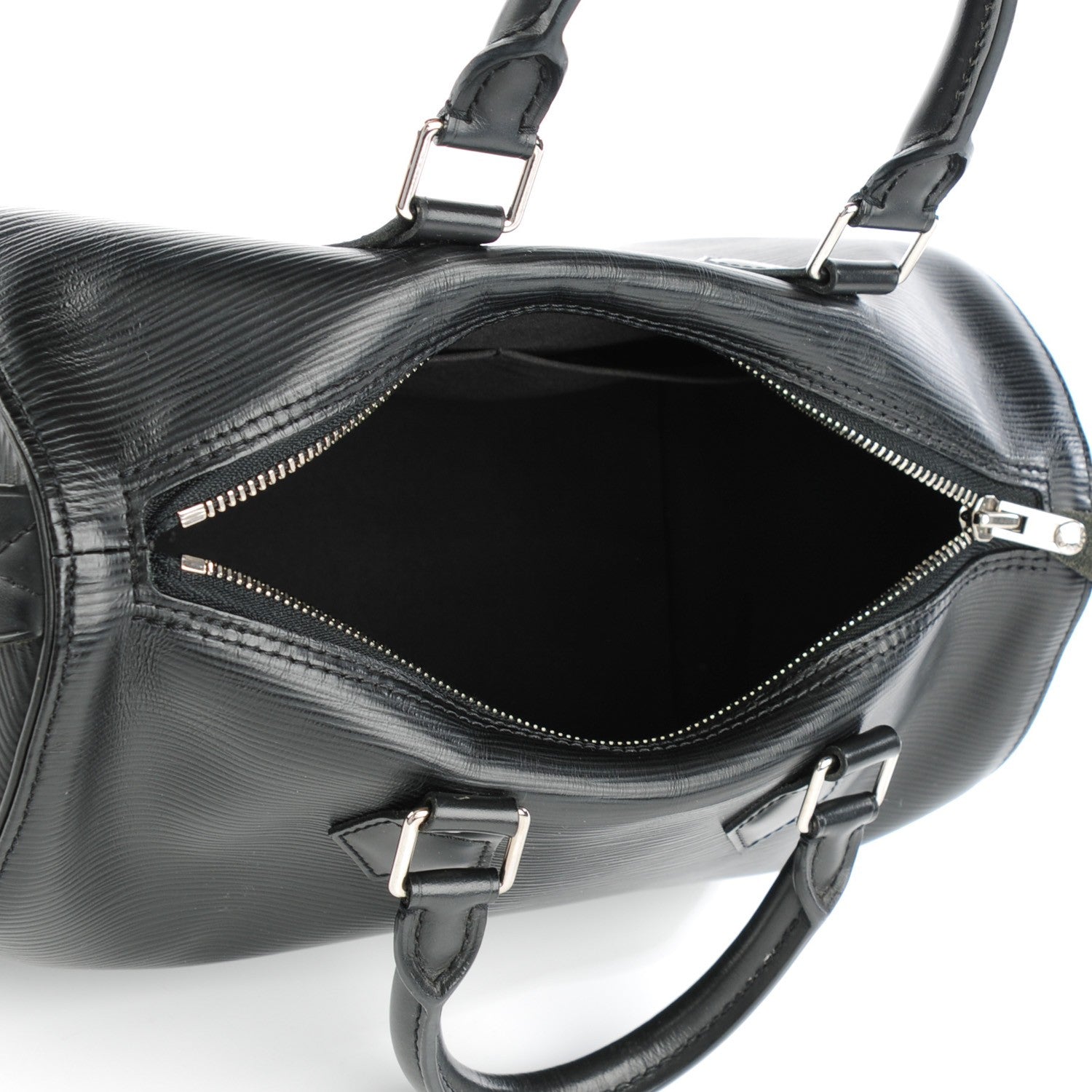 Louis Vuitton Epi Speedy 25 Black 6 of 8