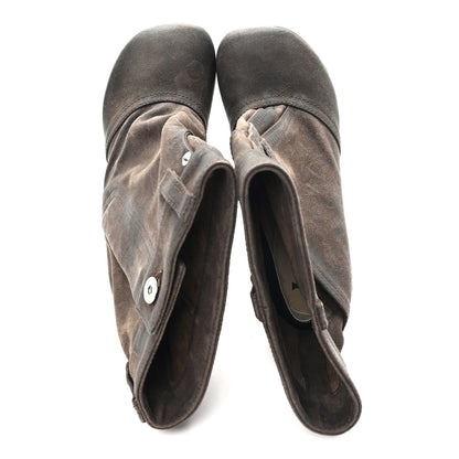 Loewe Waxed Suede Toy Ankle Boots 40 Brown 2 of 8