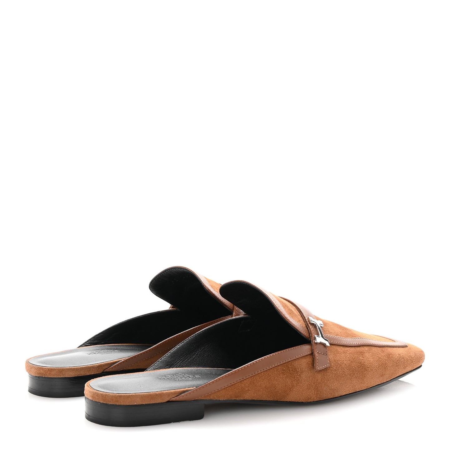 Suede Goatskin Groupie Mules 40 Brun Amourette