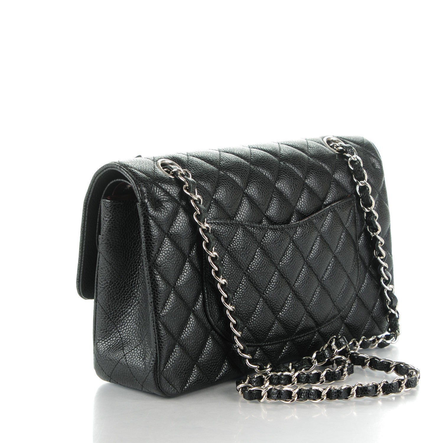 Chanel Caviar Quilted Medium Double Flap Black 3 of 8