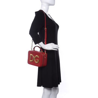 Dolce & Gabbana Nappa Quilted DG Girls Camera Bag Red 2 of 9