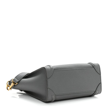 Celine Baby Drummed Calfskin Nano Luggage Kohl 4 of 12