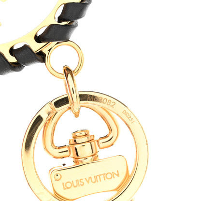 Louis Vuitton Metal Lambskin Enamel Very Bag Charm Key Holder Black 5 of 6