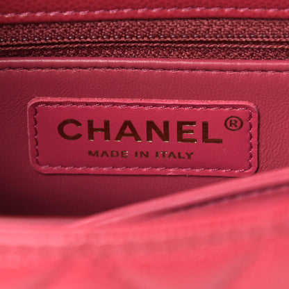 Chanel Caviar Quilted Mini Coco Handle Flap Dark Pink 5 of 9
