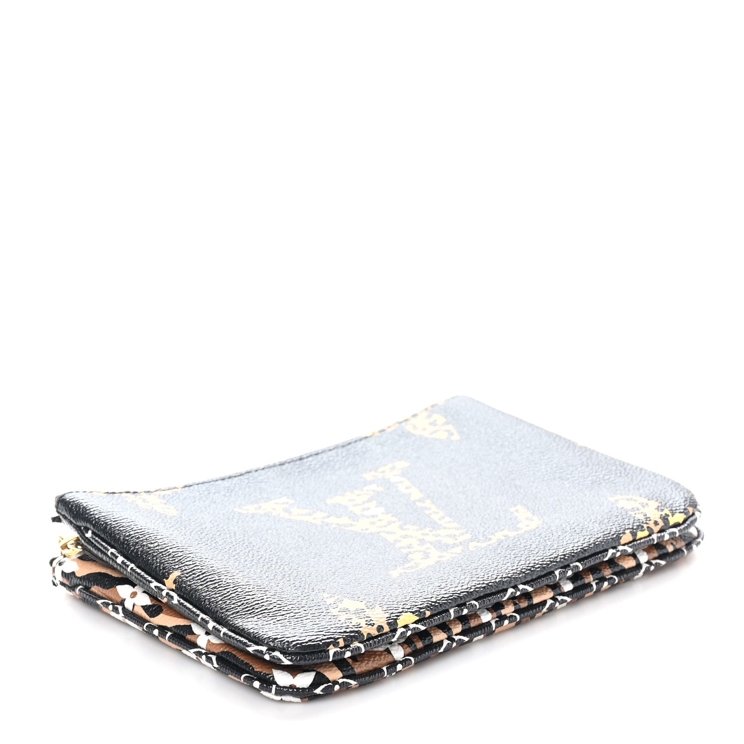 Louis Vuitton Monogram Giant Jungle Pochette Double Zip Black 4 of 10