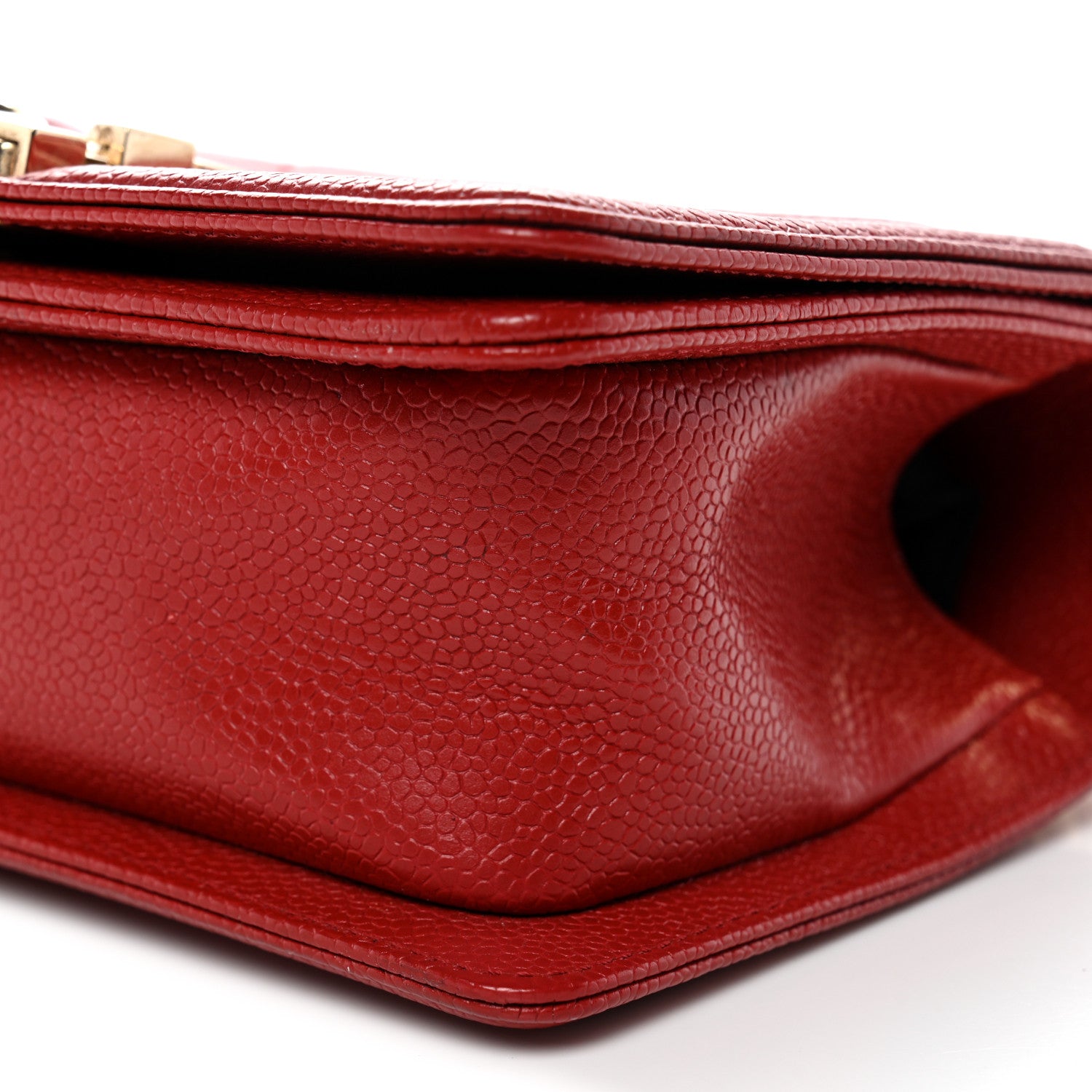 Chanel Caviar Quilted Small Boy Flap Red 11 of 12