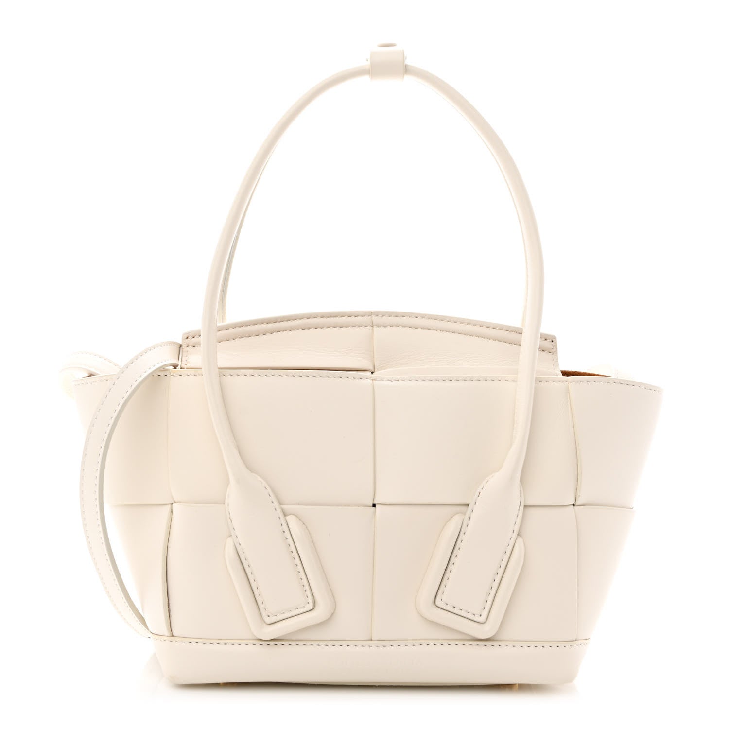Bottega Veneta French Calfskin Maxi Intrecciato Mini Arco Bianco 1 of 14