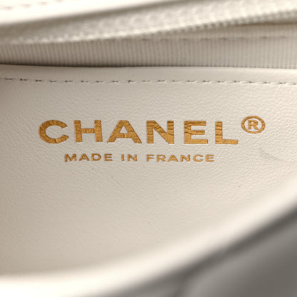 Chanel Lambskin Quilted Casino Chips Mini Square Flap White 6 of 10
