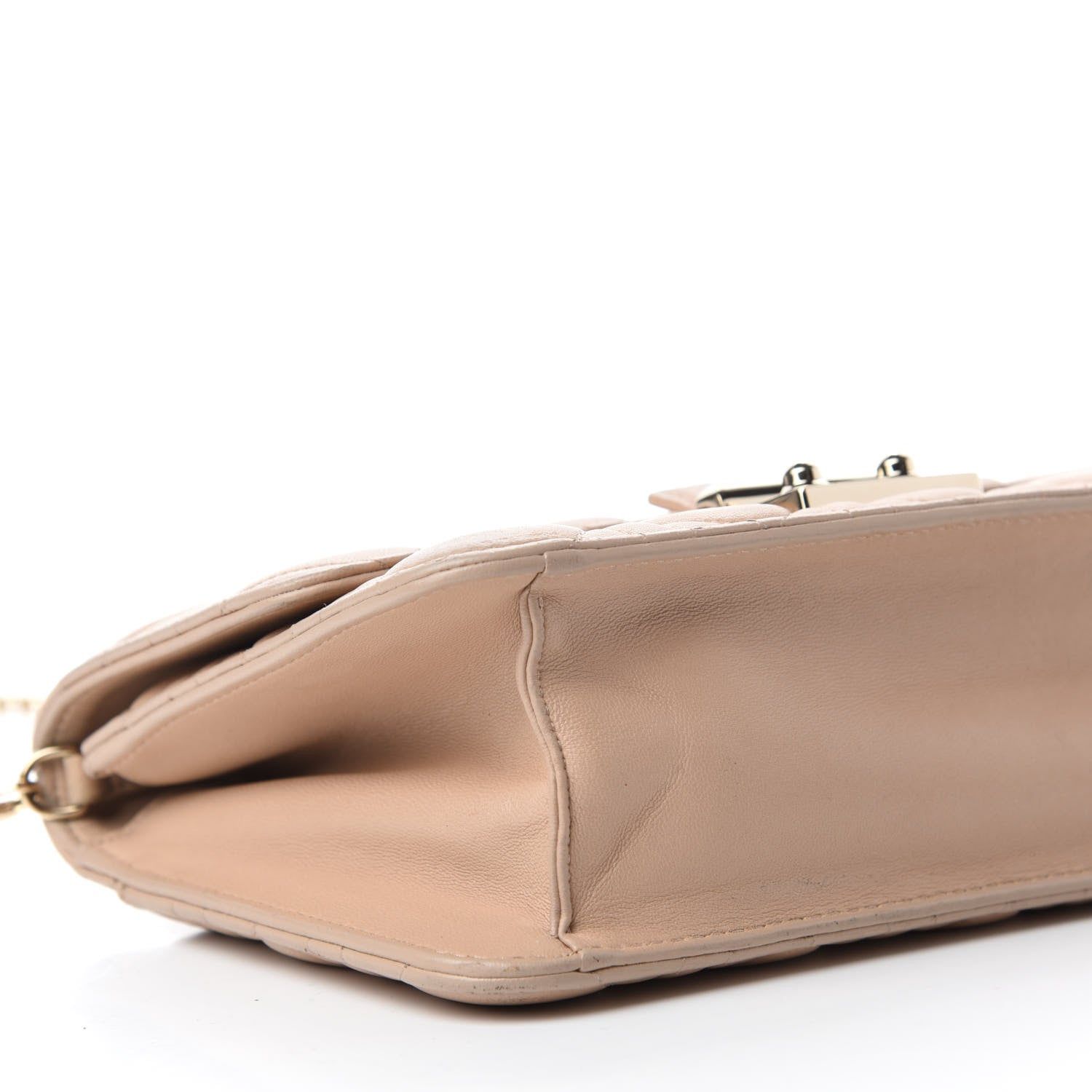 Christian Dior Lambskin Cannage Miss Dior Promenade Pouch Beige 6 of 13