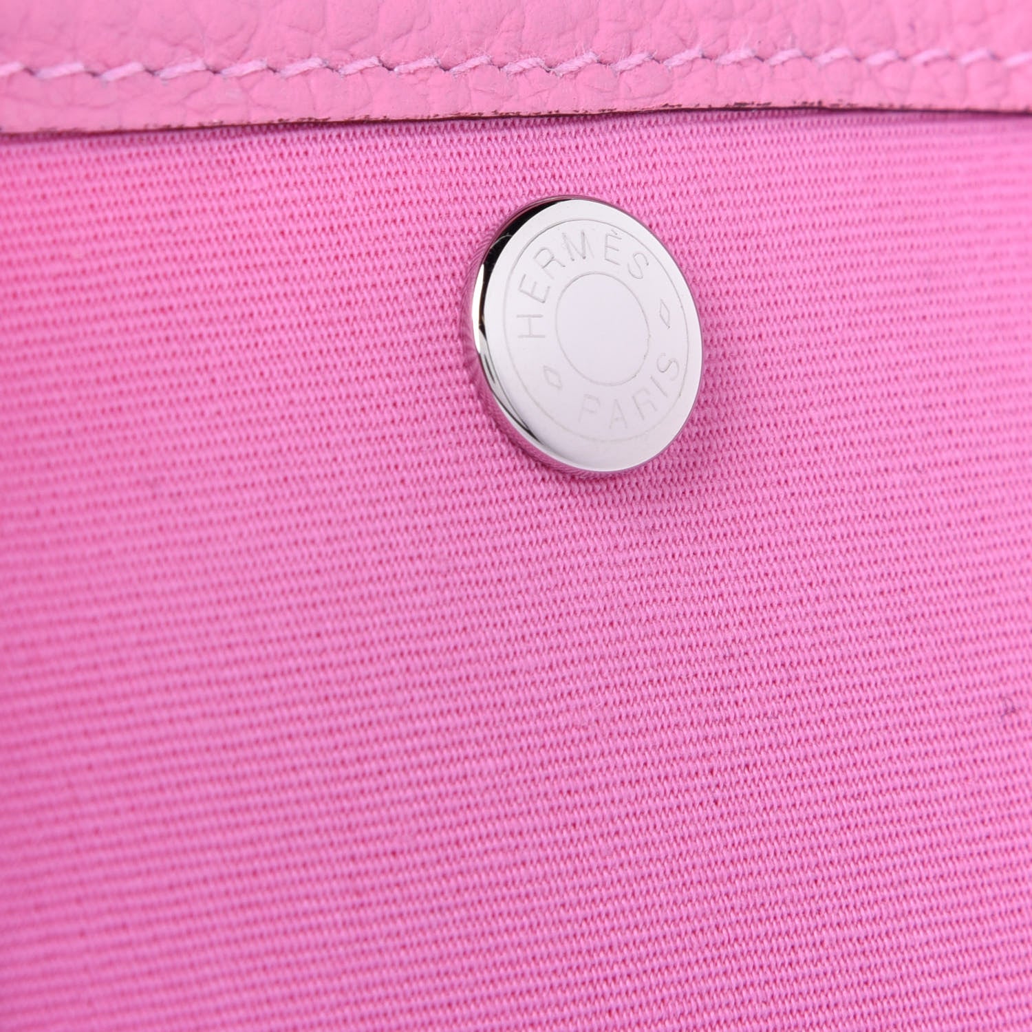 Hermes Toile Officier Vache Country Garden Party Tote 30 Pink 9 of 10