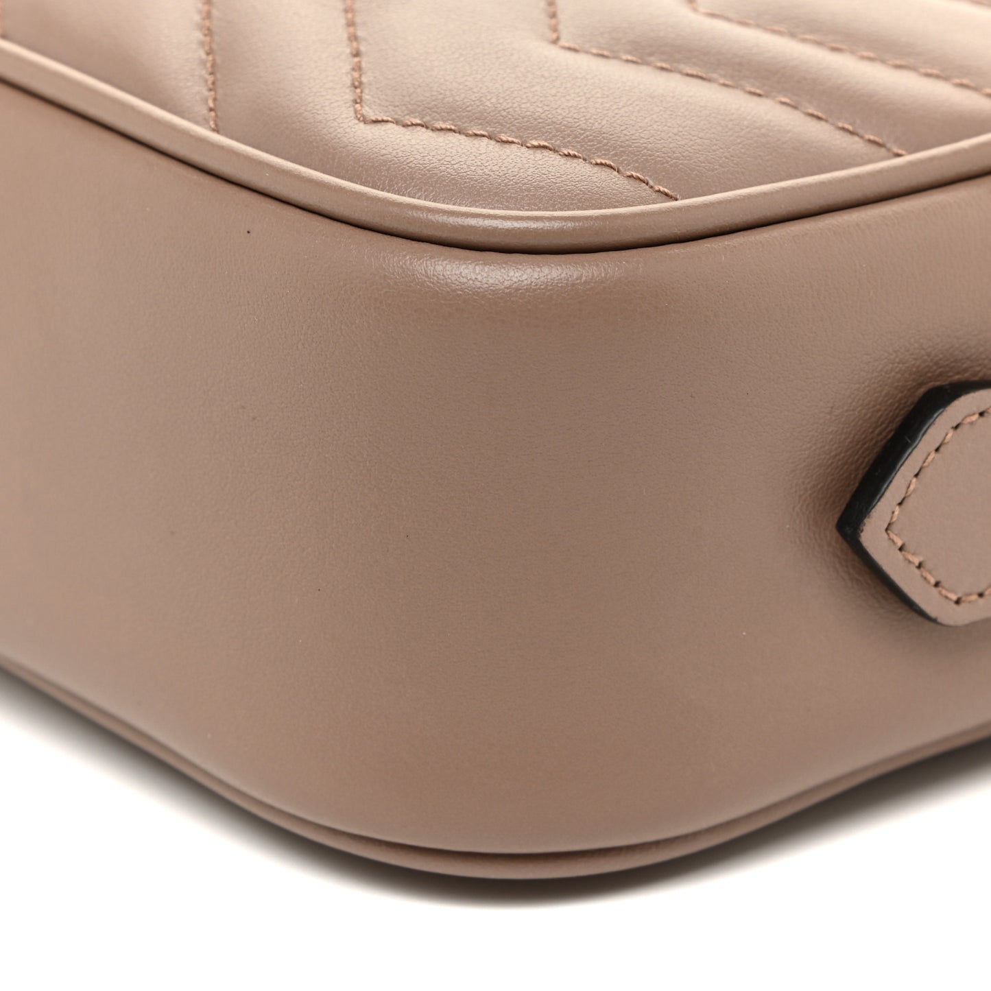 Calfskin Matelasse Mini GG Marmont Chain Shoulder Bag Porcelain Rose