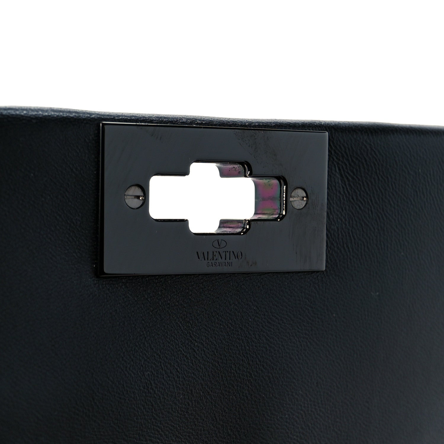 Valentino Garavani Nappa Monochrome Medium Roman Stud Shoulder Bag Black 6 of 10