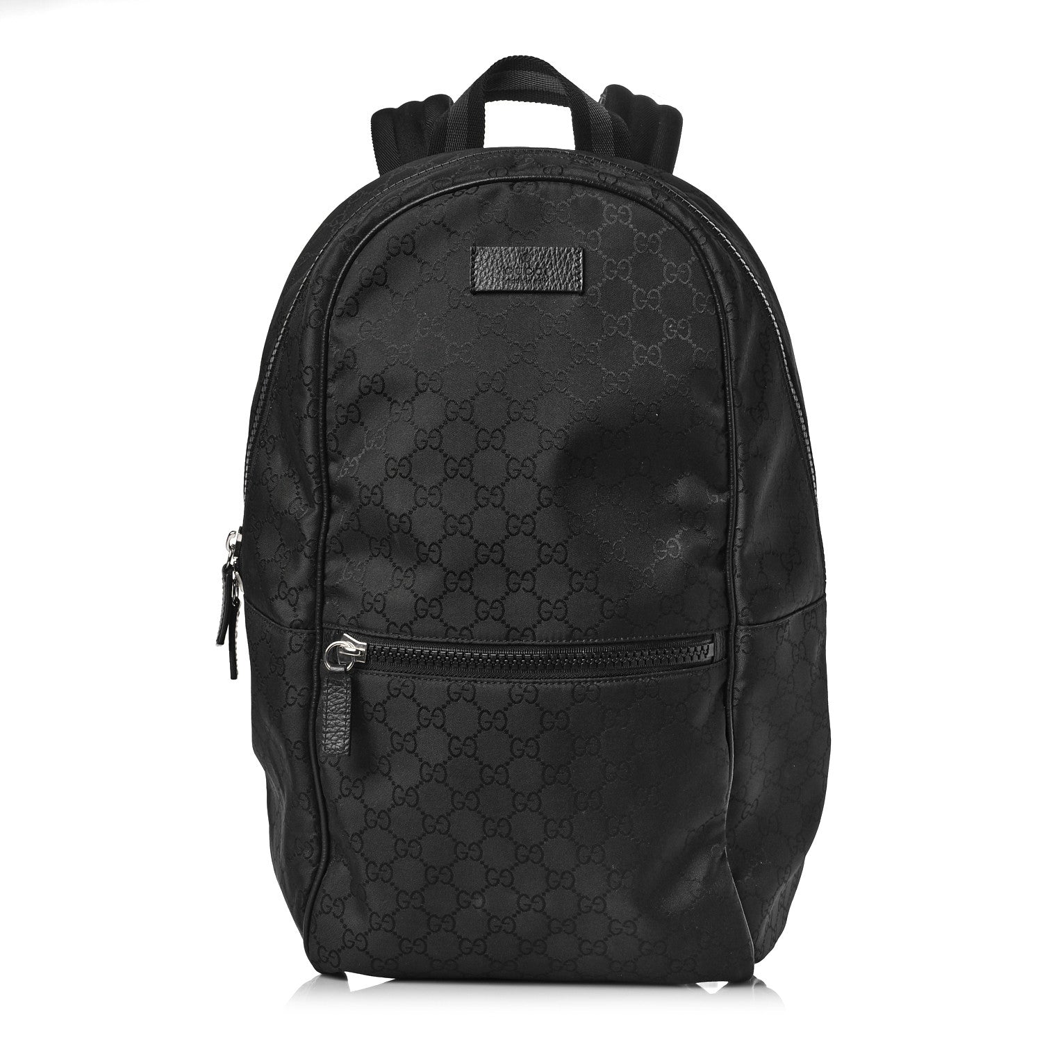 Gucci Nylon Monogram Slim Backpack Black 1 of 12