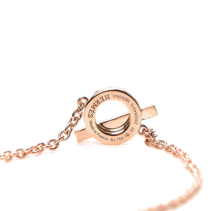 Hermes 18K Rose Gold Diamond Finesse Bracelet ST 4 of 5