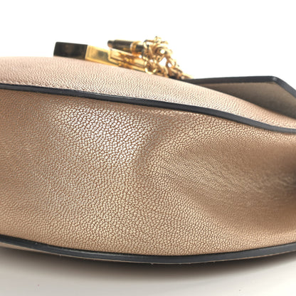 Chloe Metallic Goatskin Mini Drew Shoulder Bag Abstract Gold 10 of 10