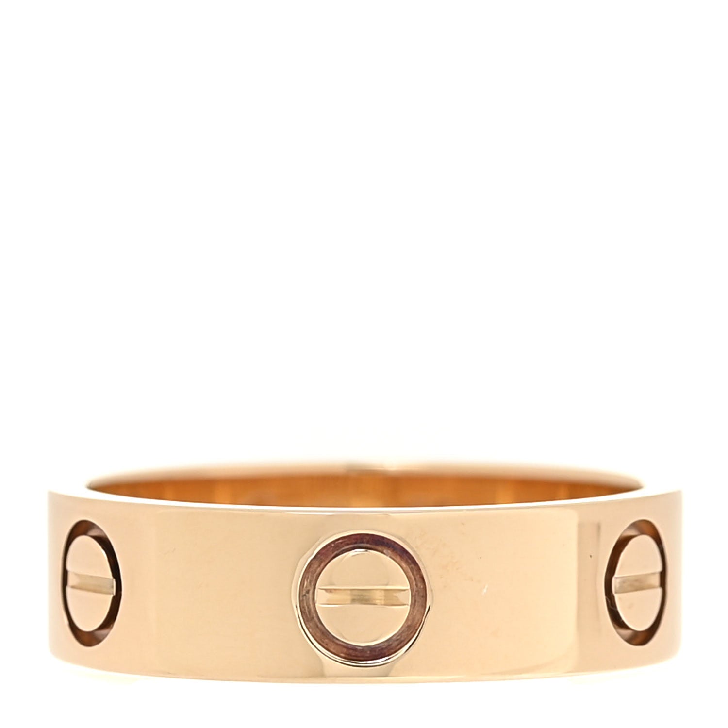 Cartier 18K Yellow Gold 5.5mm LOVE Ring 55 7.25 1 of 4
