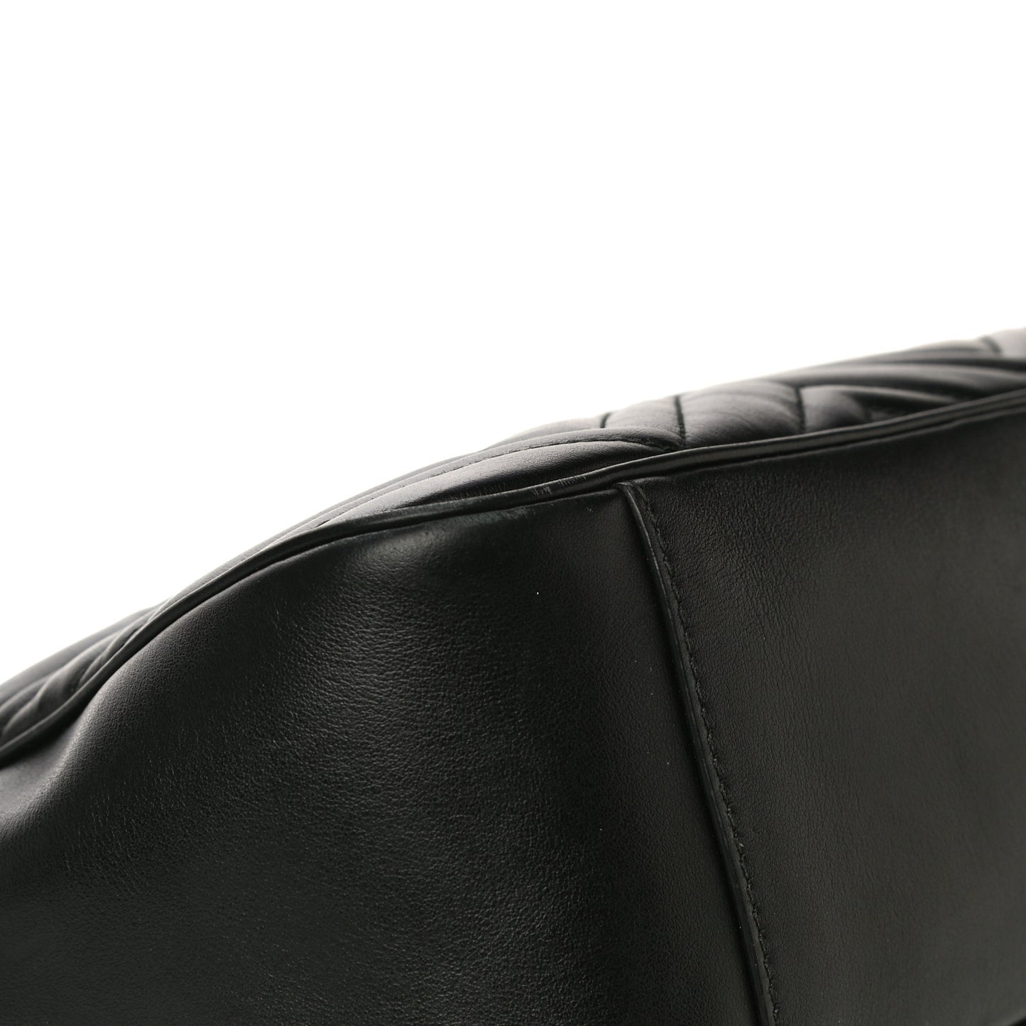 Calfskin Matelasse Large GG Marmont Shoulder Bag Black