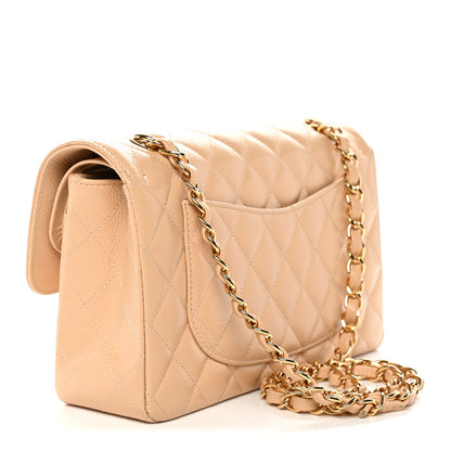 Chanel Caviar Quilted Small Double Flap Beige 3 of 11