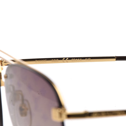 Louis Vuitton Clockwise Sunglasses Z1020E Gold 6 of 8
