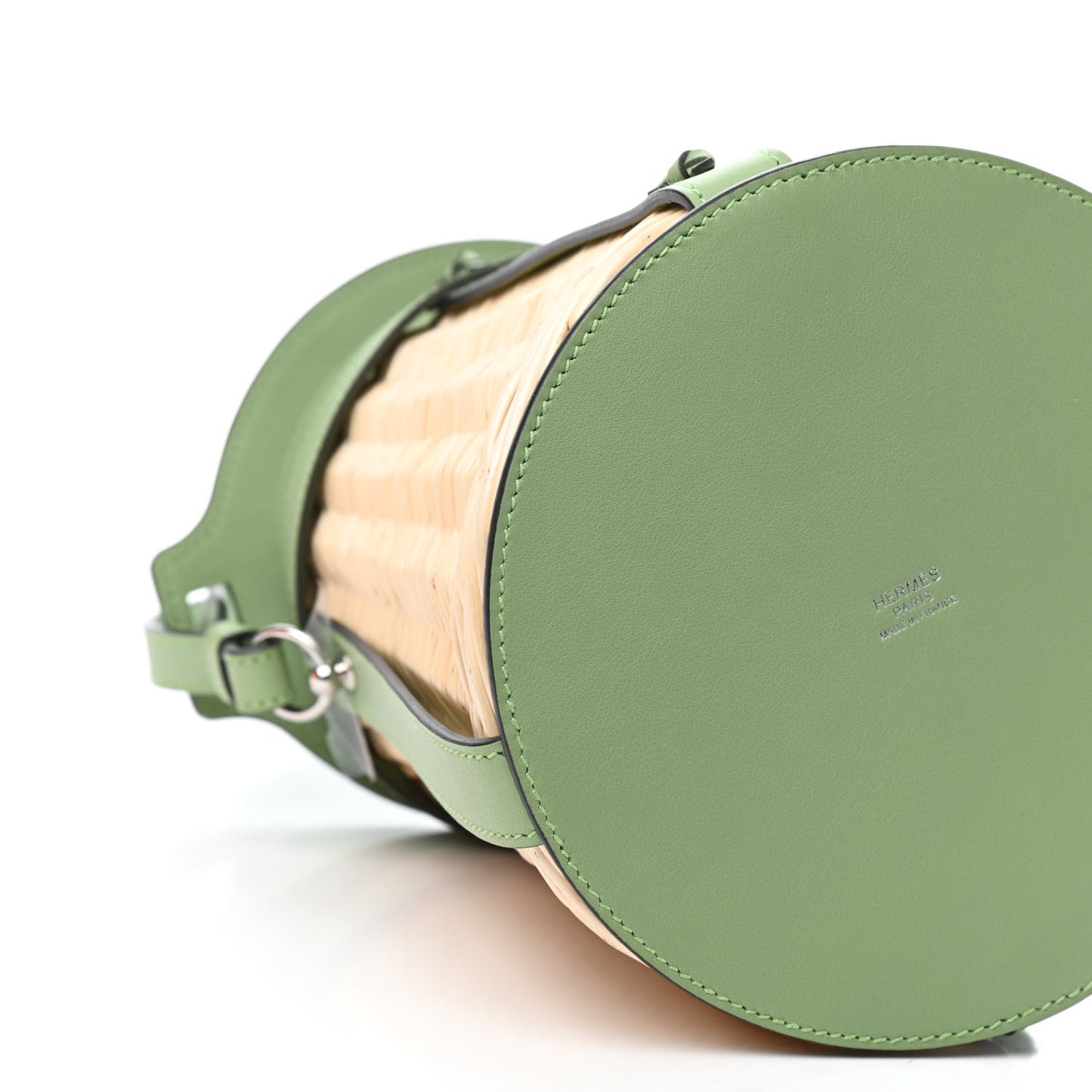 Swift Wicker Sac Farming Picnic Bag Naturel Vert Criquet