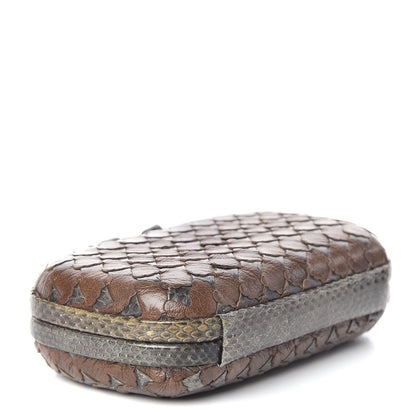 Bottega Veneta Ayers Grained Calfskin Intrecciato Knot Studded Clutch 4 of 14
