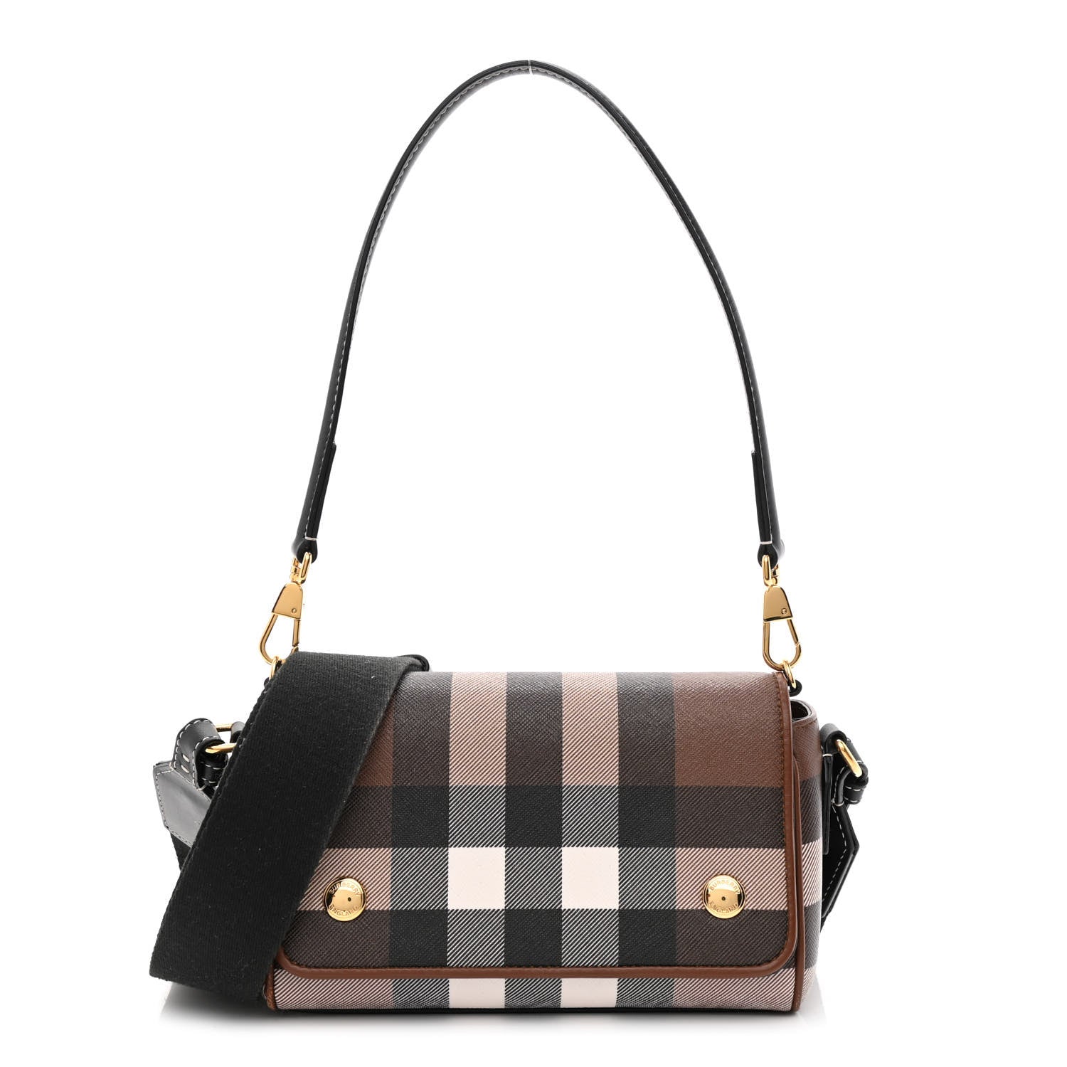 Burberry E-canvas Check Dorset Crossbody Dark Birch Brown 1 of 10
