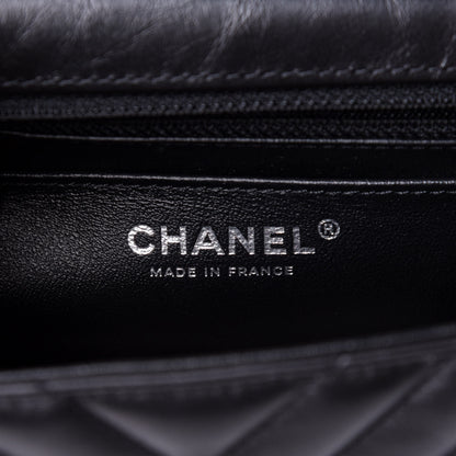 Chanel Aged Calfskin Chevron Quilted 2.55 Reissue Mini Flap So Black 6 of 11