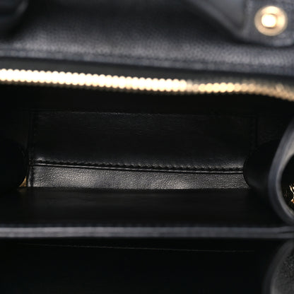 Chanel Caviar Quilted Small CC Filigree Vanity Case Black 5 of 10