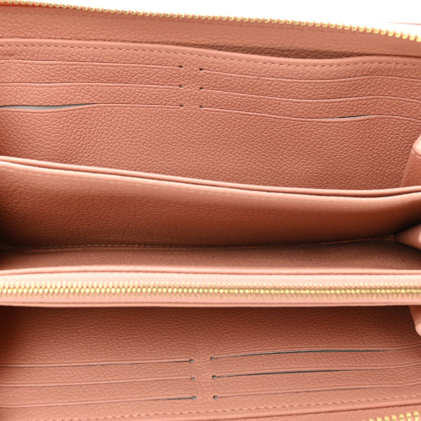 Empreinte Monogram Giant Zippy Wallet Rose Trianon Creme