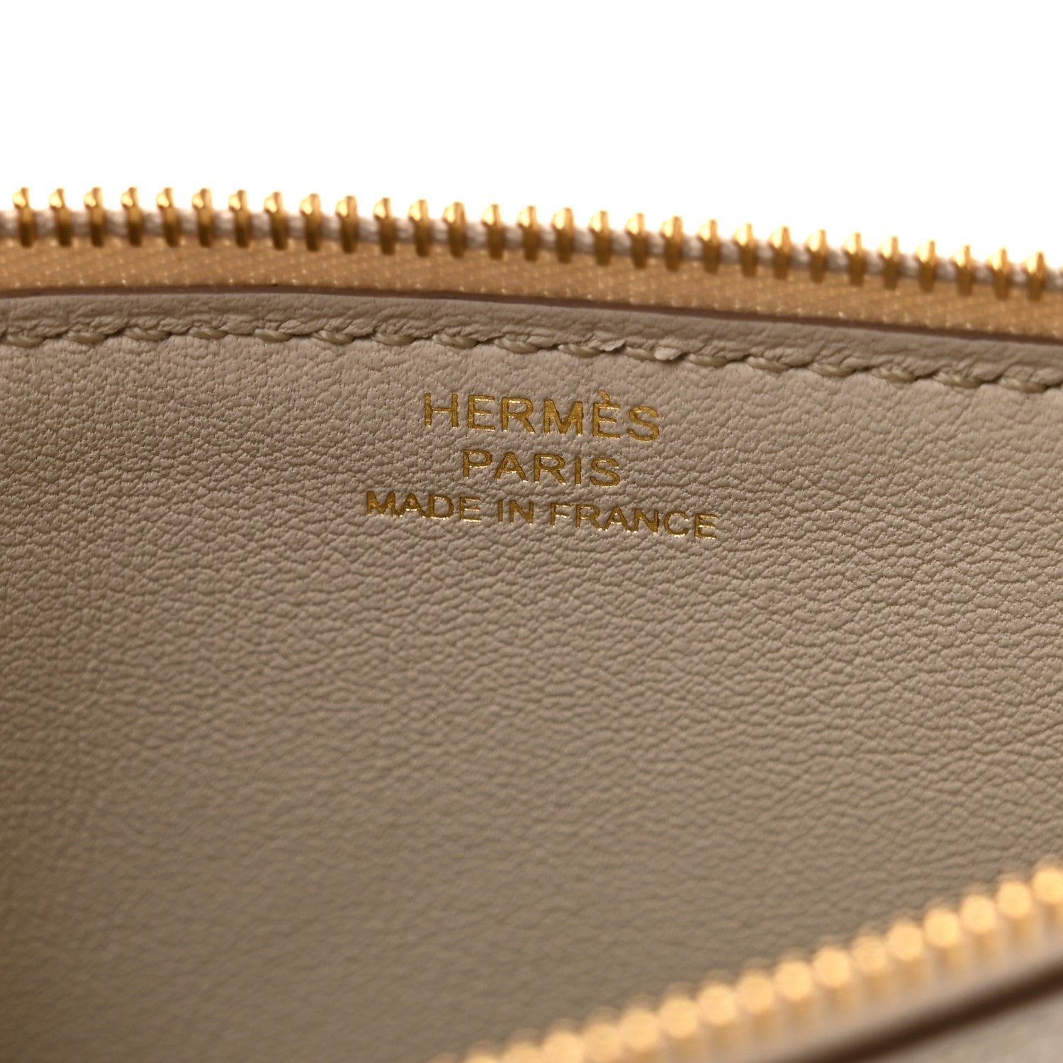 Hermes Evercolor Zipengo Chain D'Ancre Card Holder Craie 6 of 7